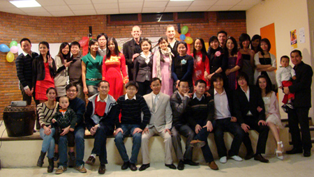 นักศึกษาเวียดนามในต่างประเทศร่วมฉลองปีใหม่ประเพณี